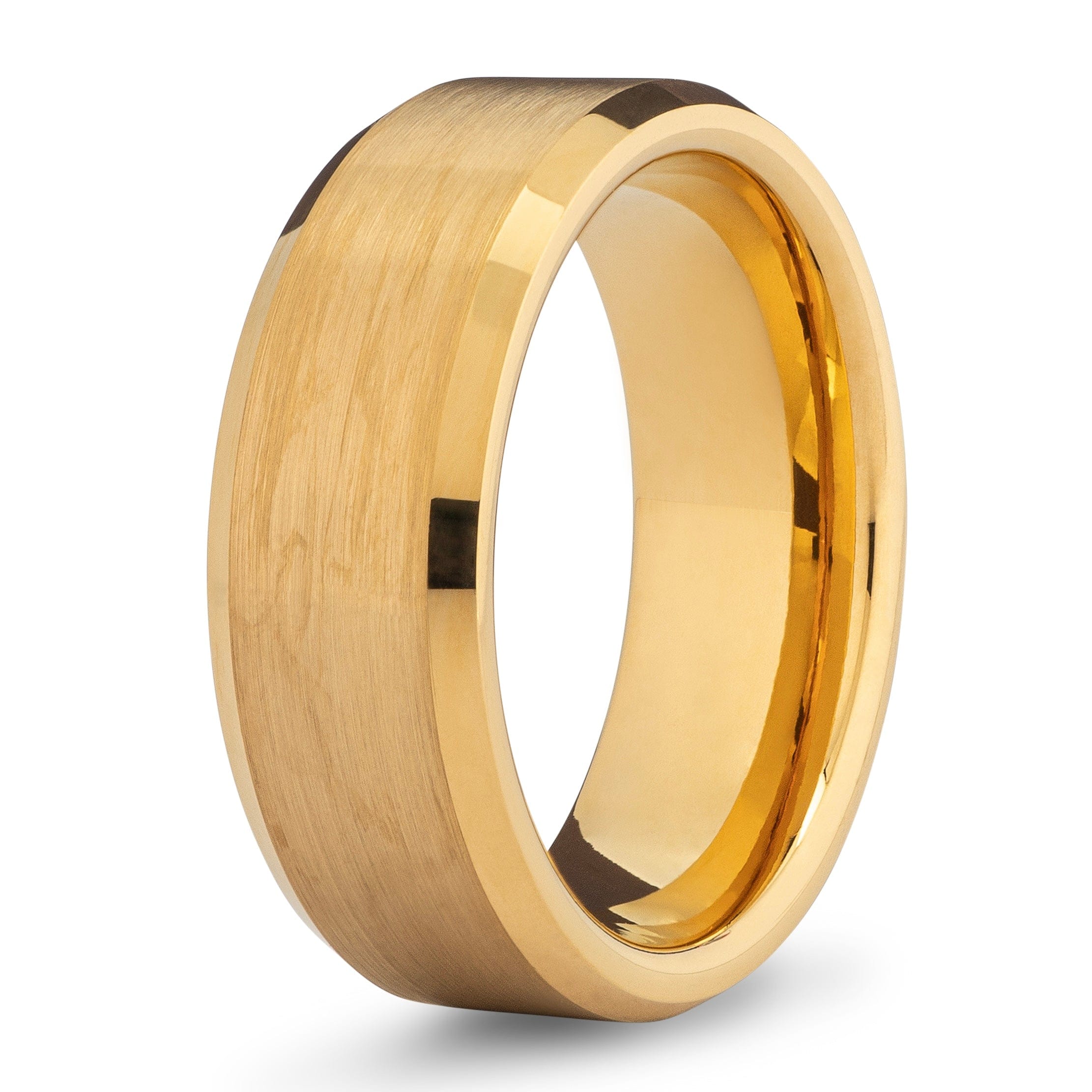 Carbon Fiber Ring Yellow Gold Men's Tungsten Wedding Band retailer Gift For Him